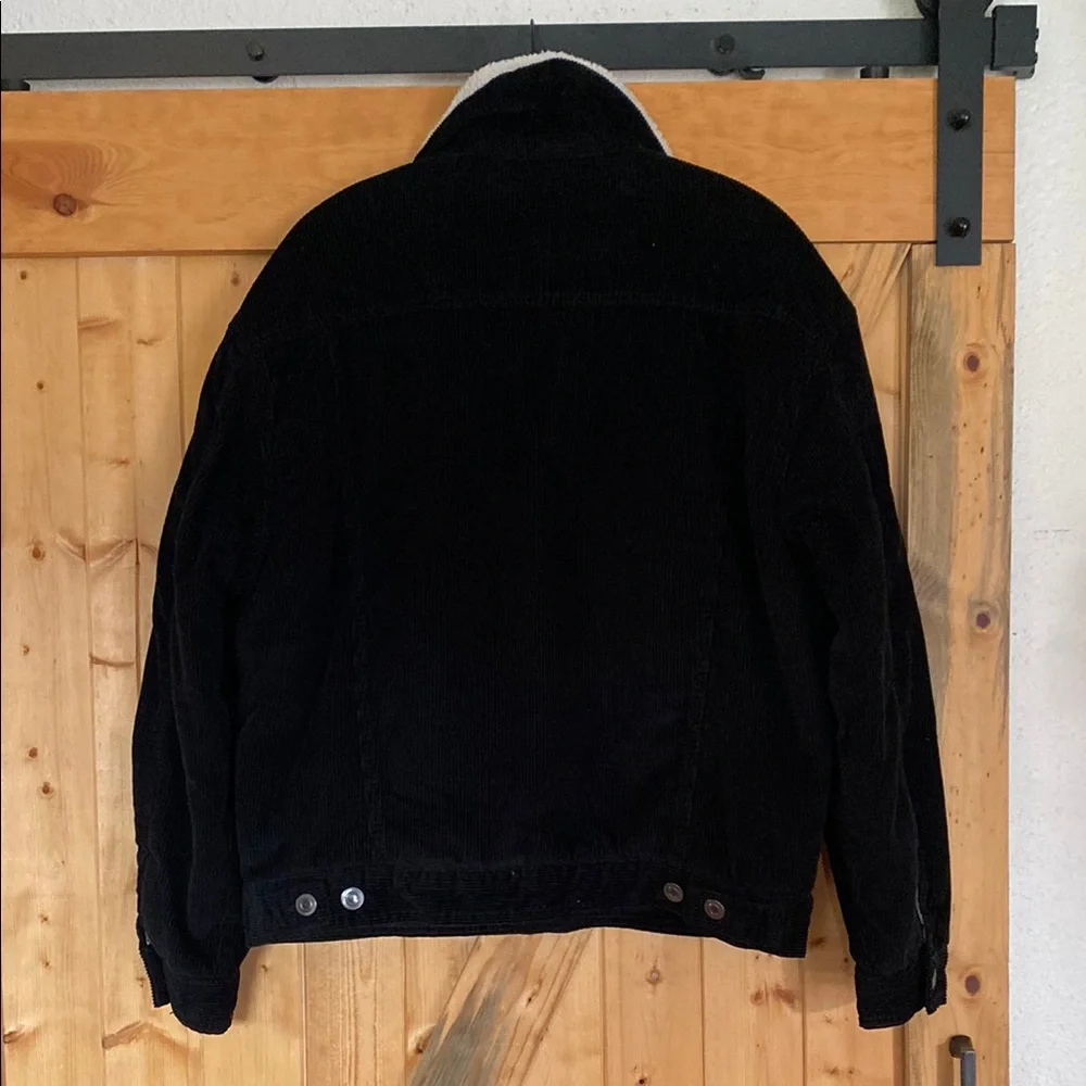 Forever 21 Black Sherpa-Lined Jacket - Picture 4 of 5